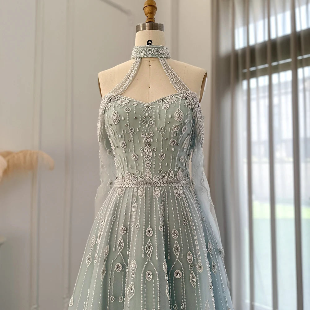 Light Blue Evening Dress