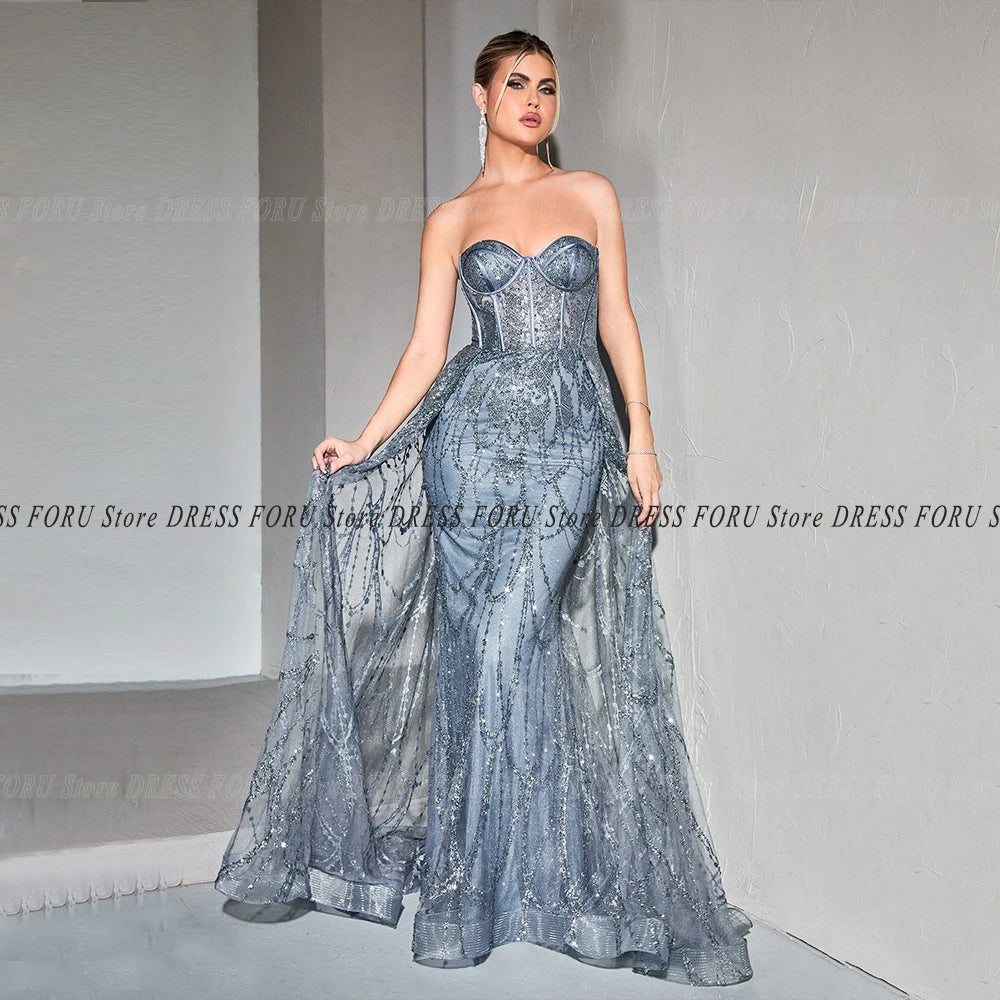 Dress Strapless Floor Length Evening