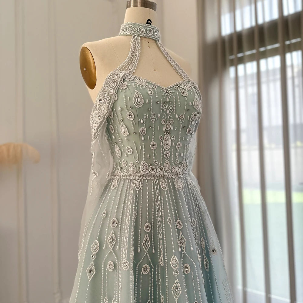 Light Blue Evening Dress