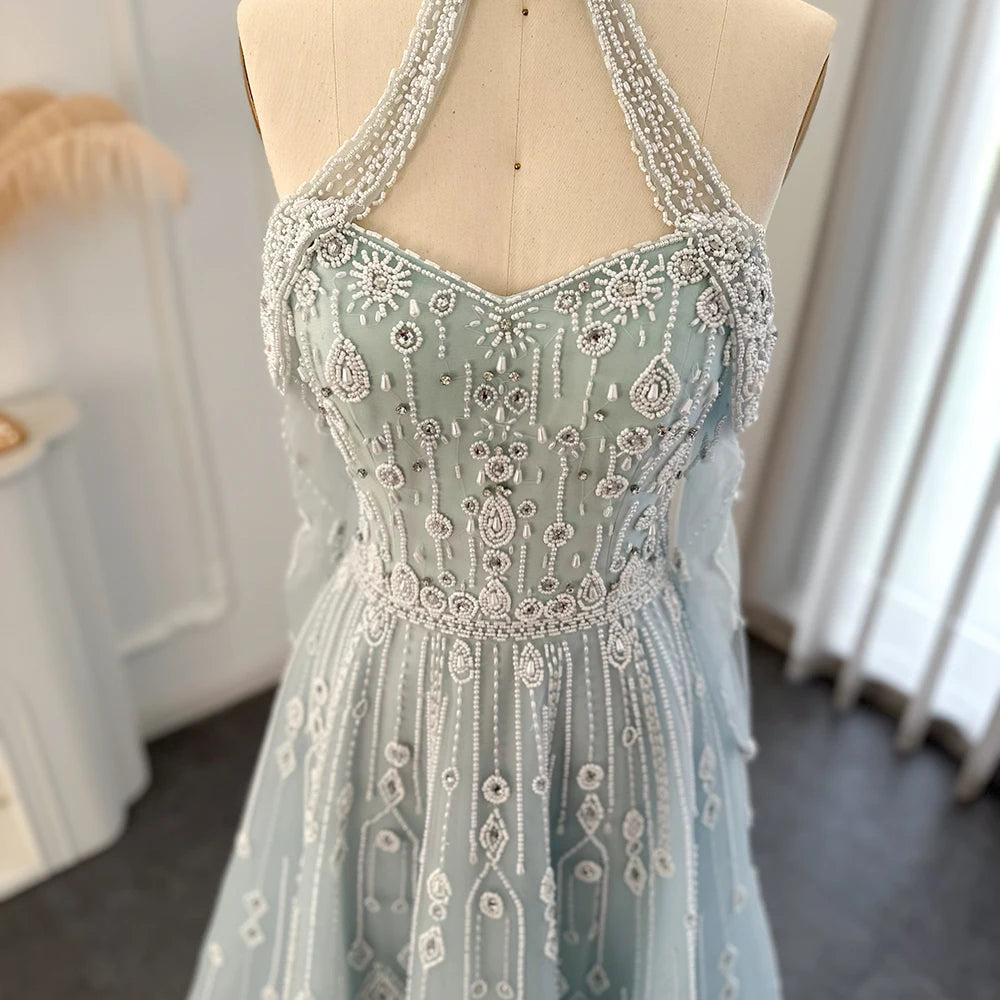 Light Blue Evening Dress